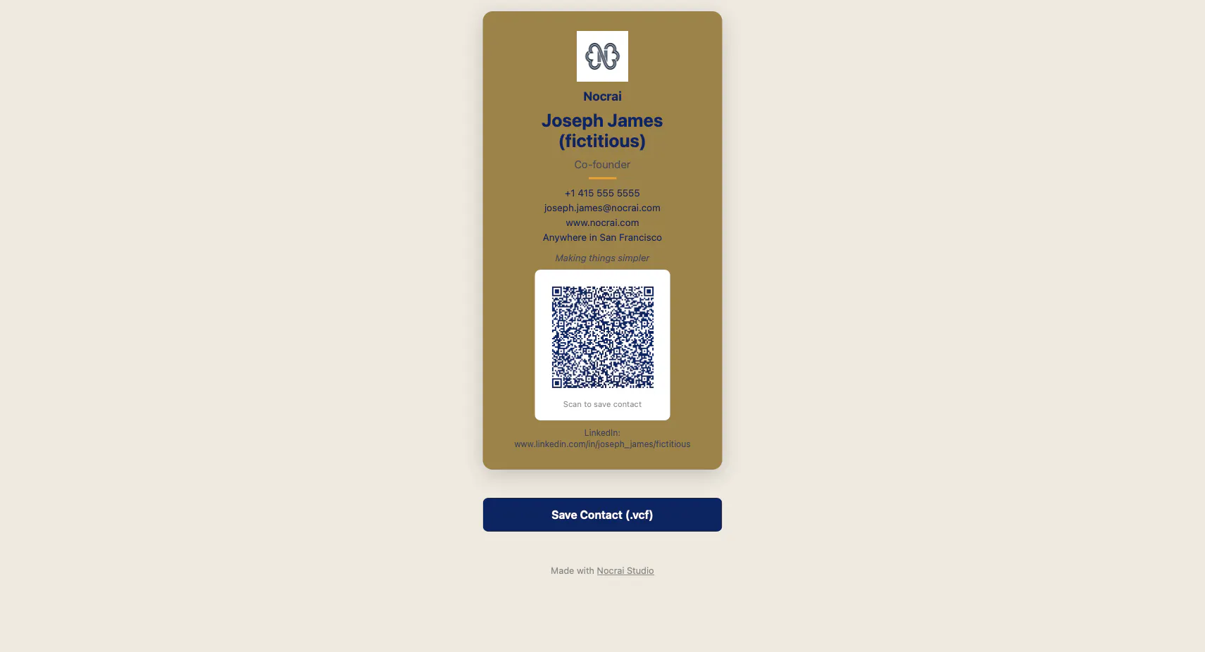 Nocrai Digital Business Card gallery image