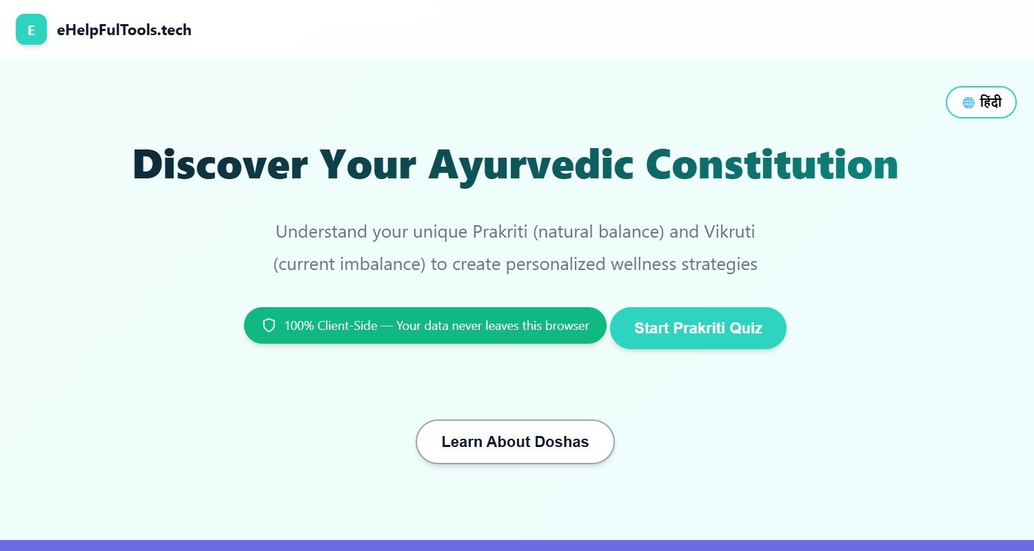Free Ayurvedic Body Type Finder gallery image