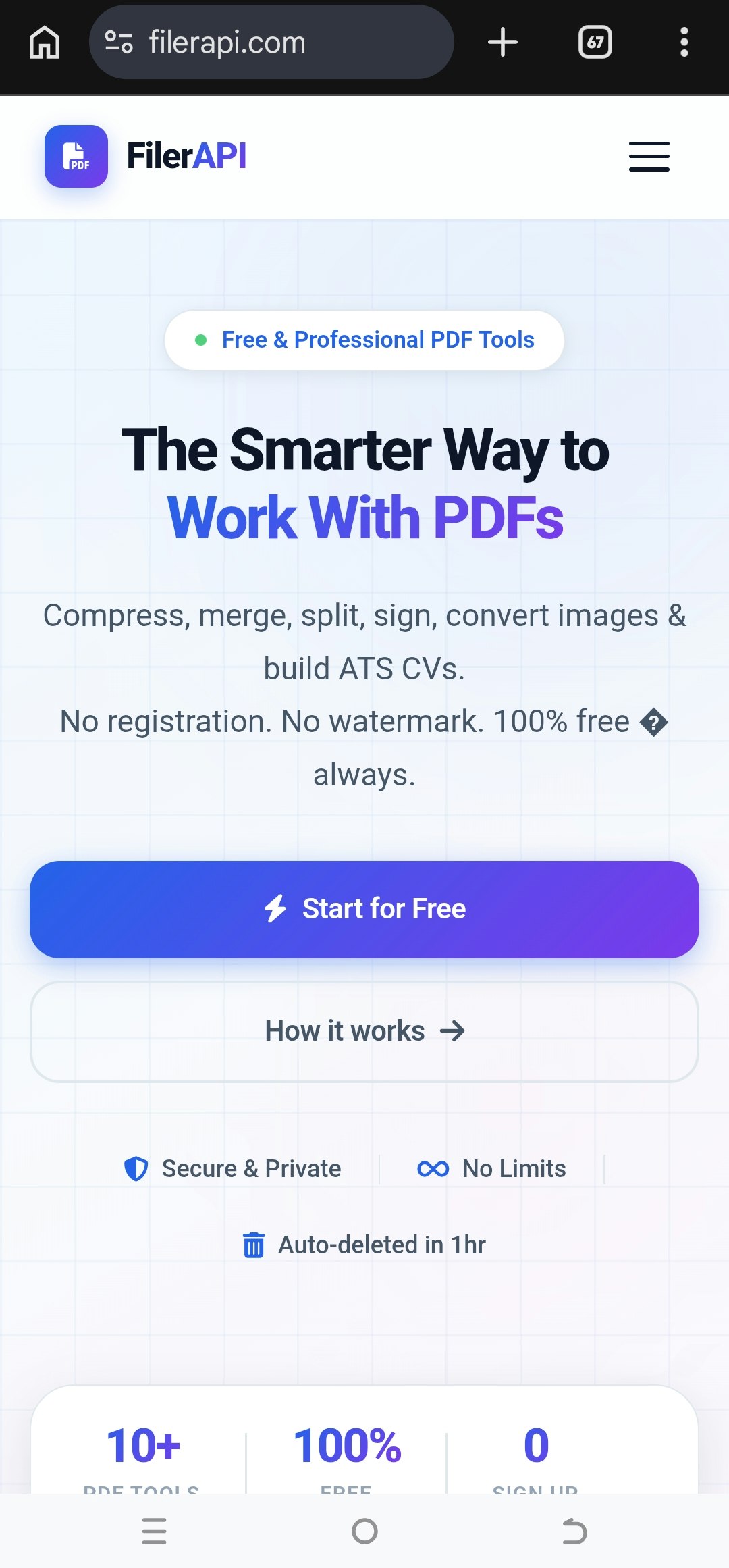 FilerAPI - Screenshot 3 showing product features and functionality
