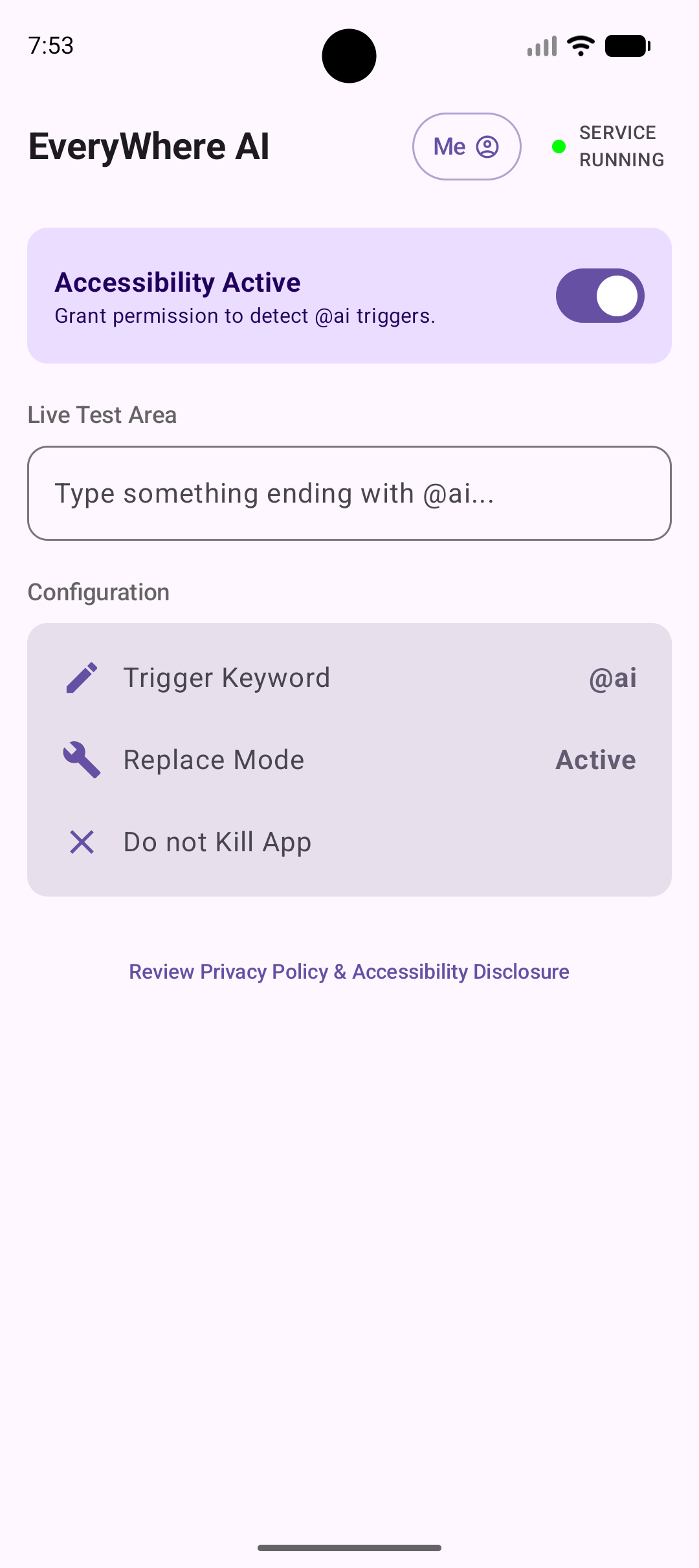 EveryWhere AI - Screenshot 3 showing product features and functionality