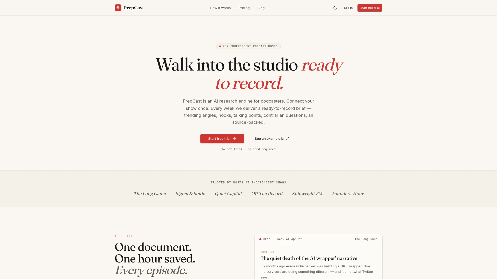 PrepCast