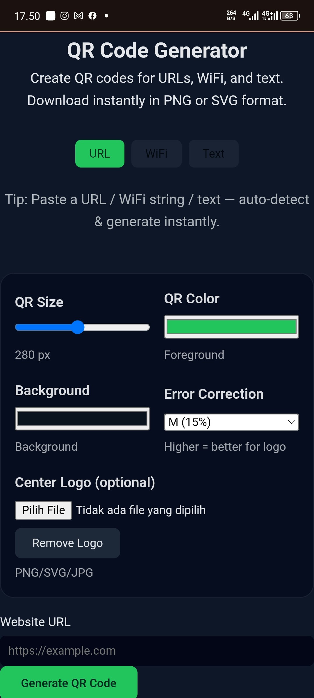 ScanTools — Free QR Code Generator - Screenshot 2 showing product features and functionality