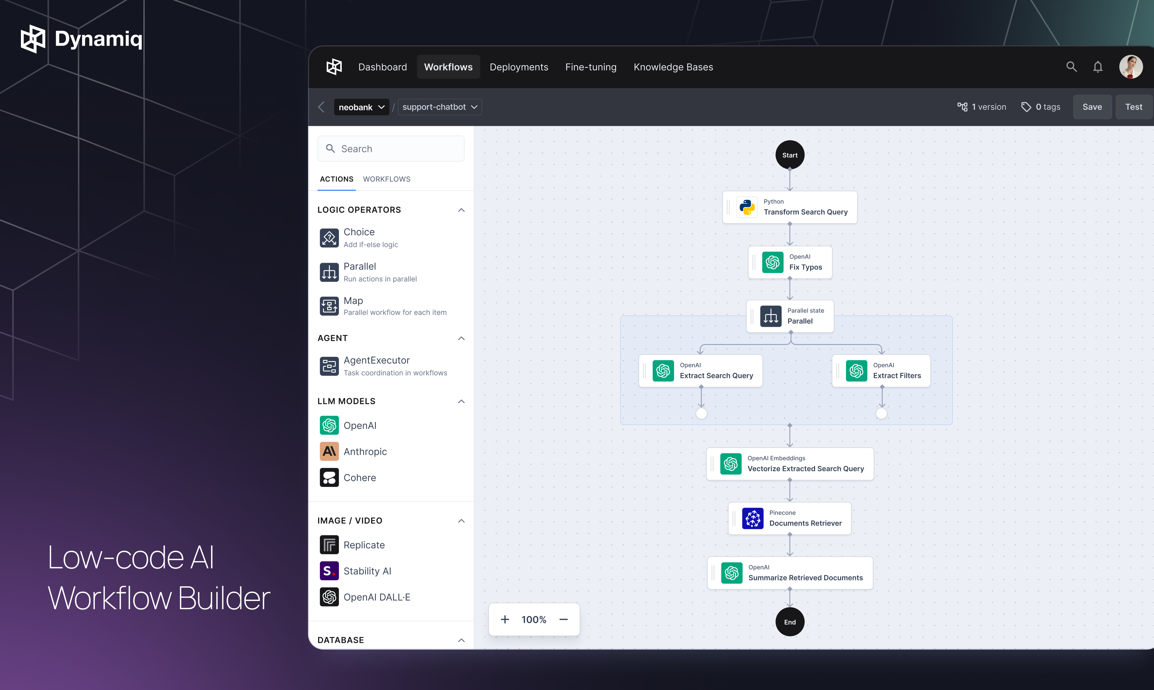 Dynamiq's Agentic AI Studio media 3