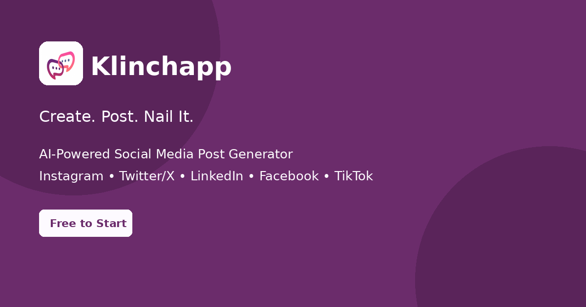 Klinchapp - Main product screenshot demonstrating key features and user interface