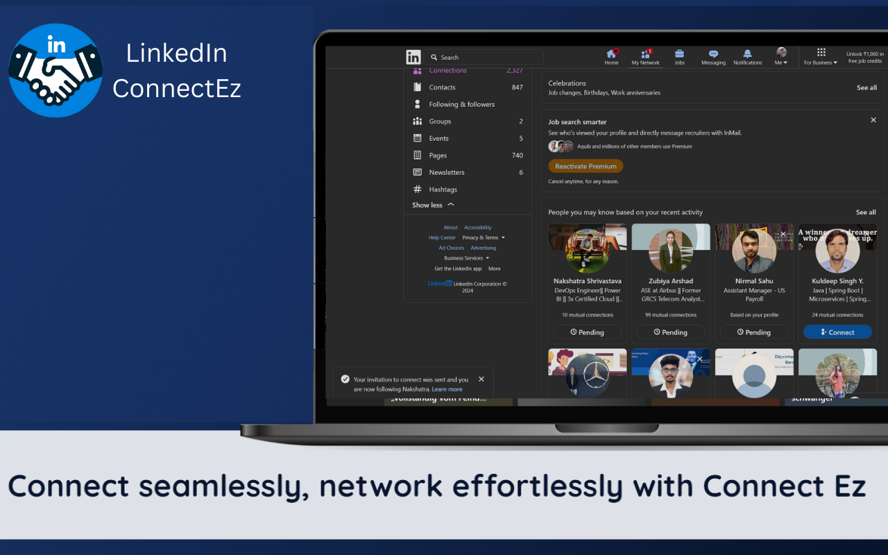 LinkedIn Connect - Espandi la tua rete LinkedIn con EzConnect media 2