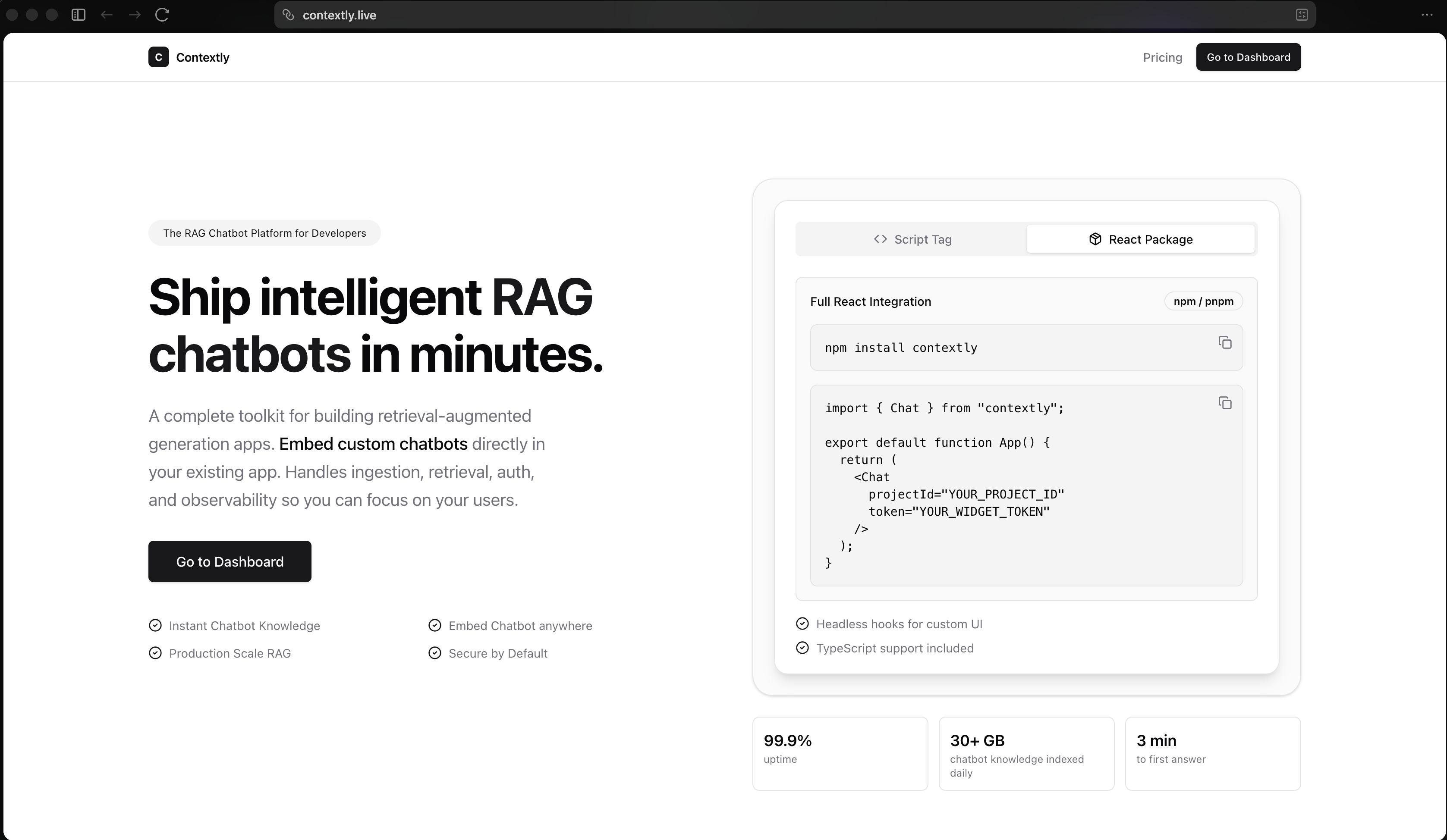 Contextly - Main product screenshot demonstrating key features and user interface