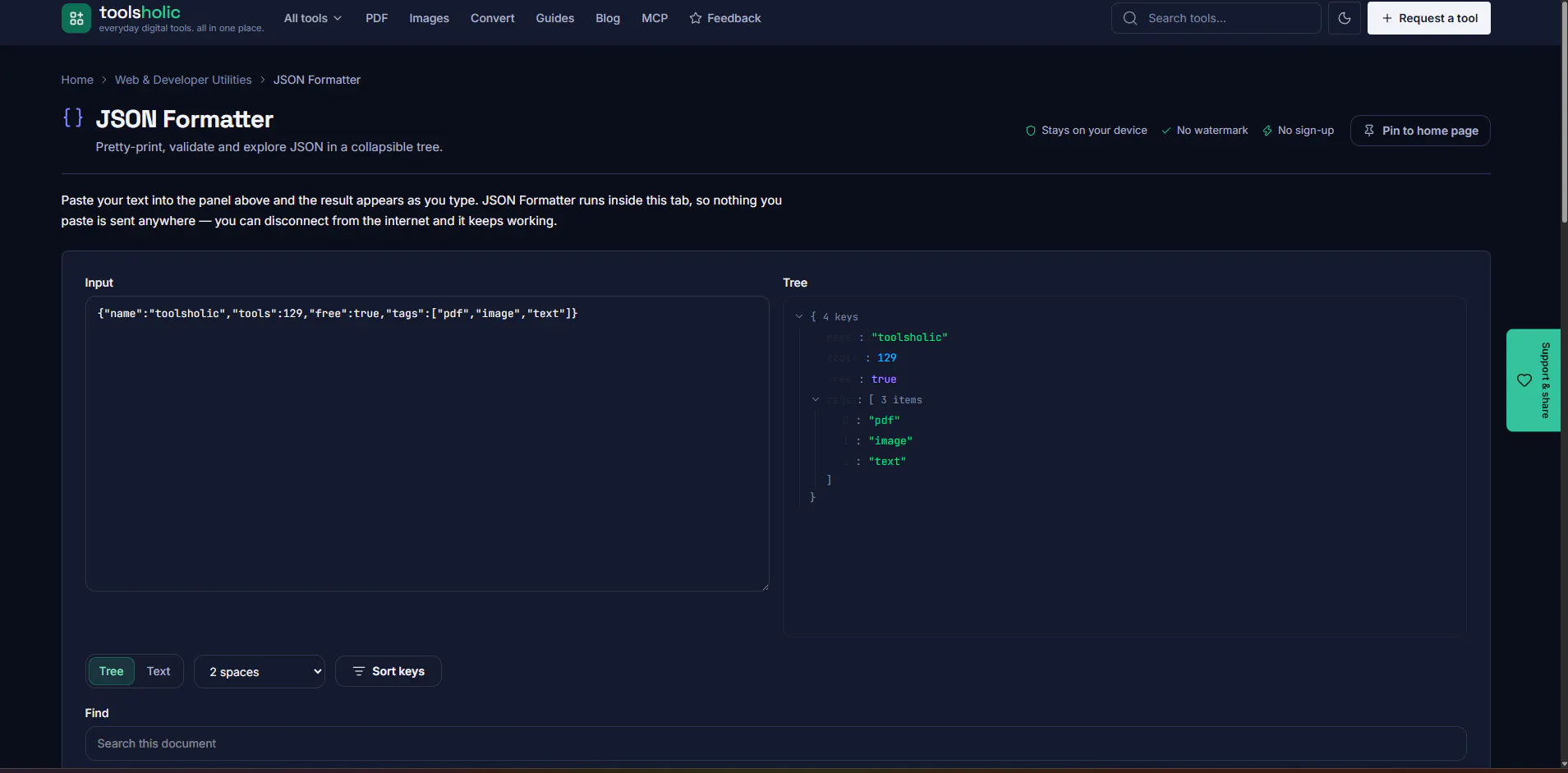 toolsholic screenshot