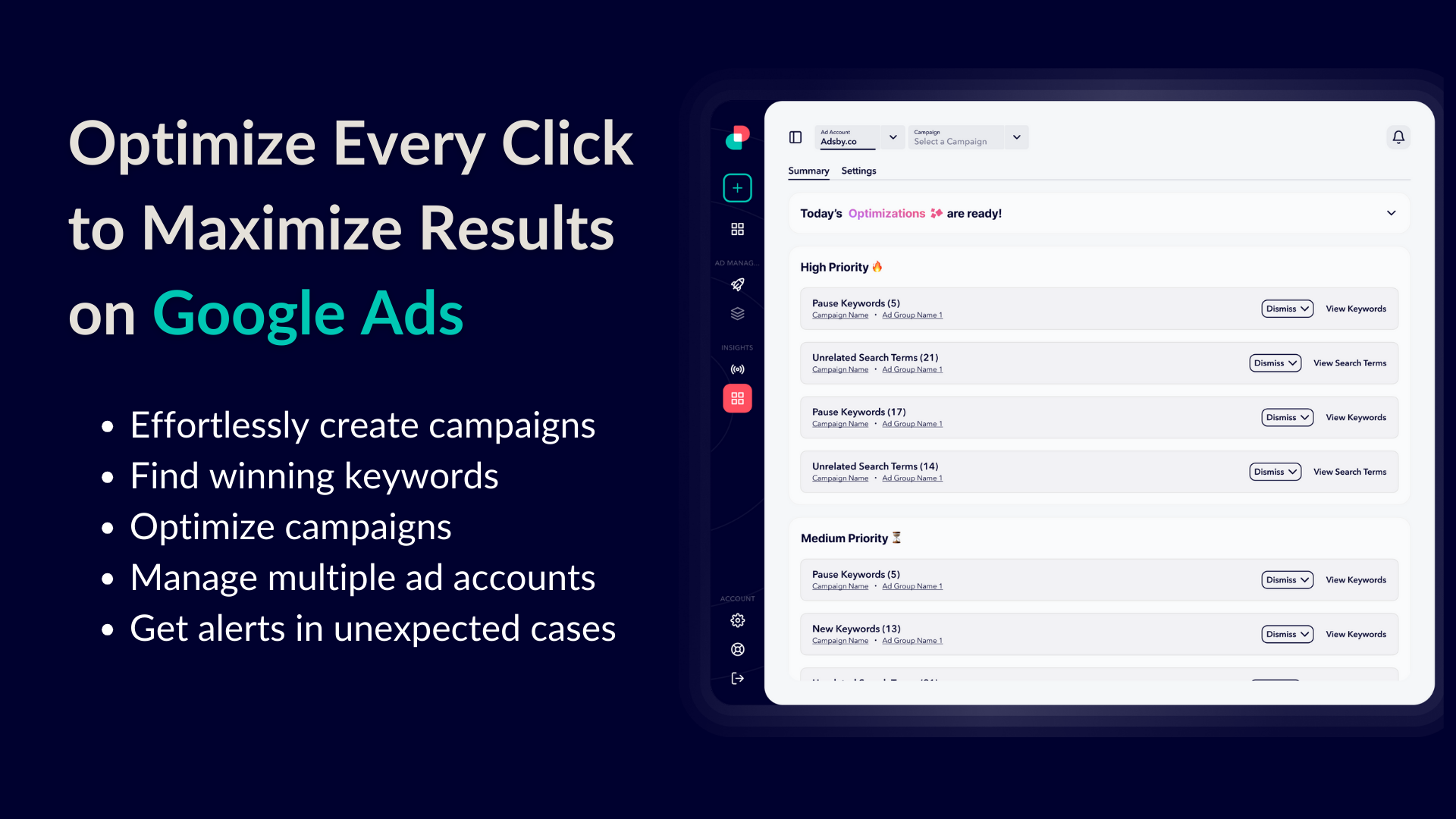 startuptile Adsby 2.0-Optimize every click to maximize Google Ads results!