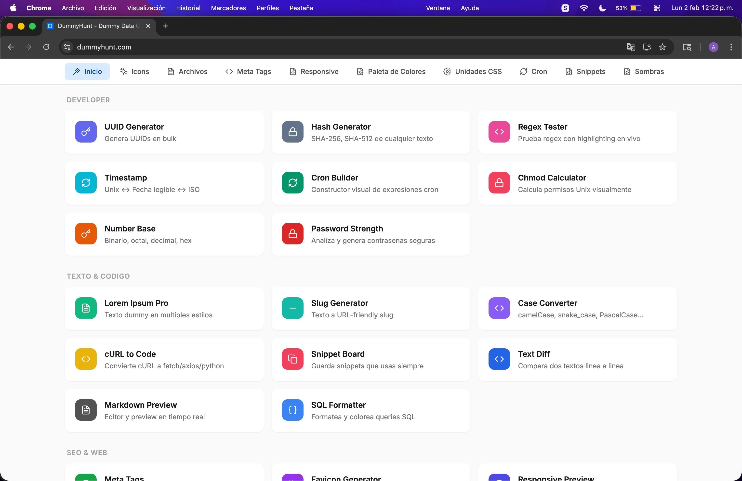 DummyHunt - Screenshot 5 showing product features and functionality
