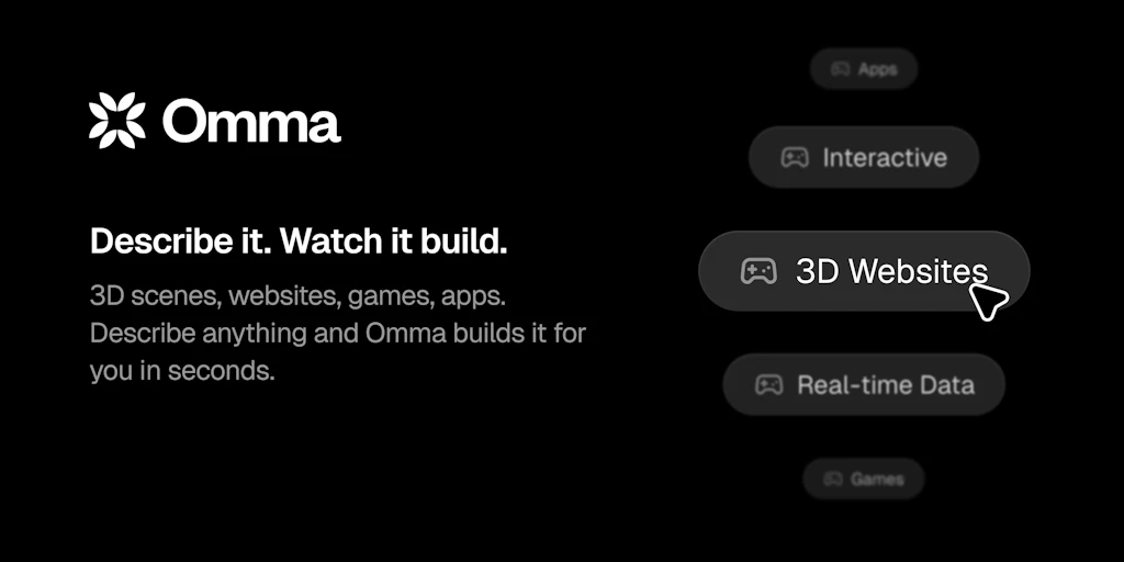 Omma: Create 3D, apps, and websites with parallel agents | Product Hunt