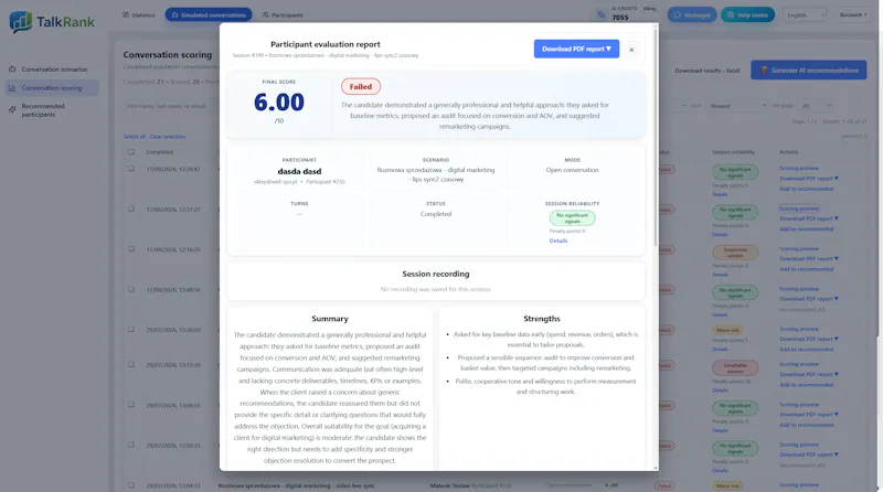 Talkrank.app screenshot 4