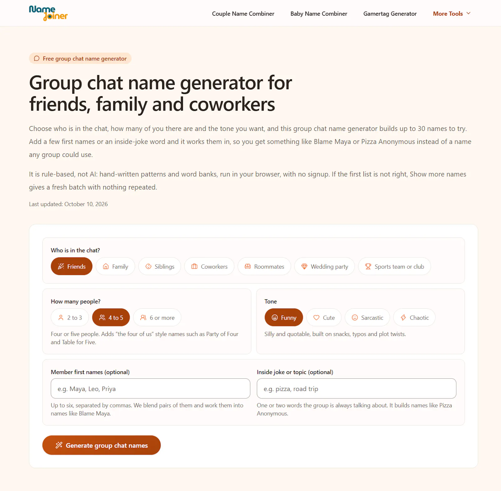 NameJoiner screenshot 6
