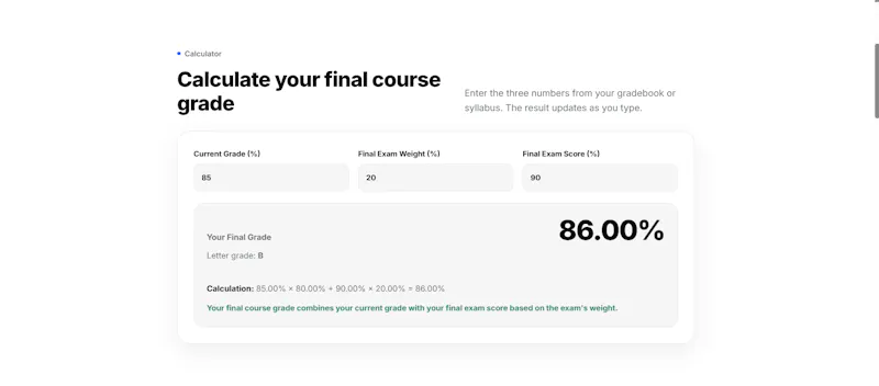 Weighted Grade Calculator screenshot 4
