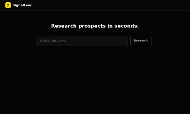 SignalLead AI screenshot 2