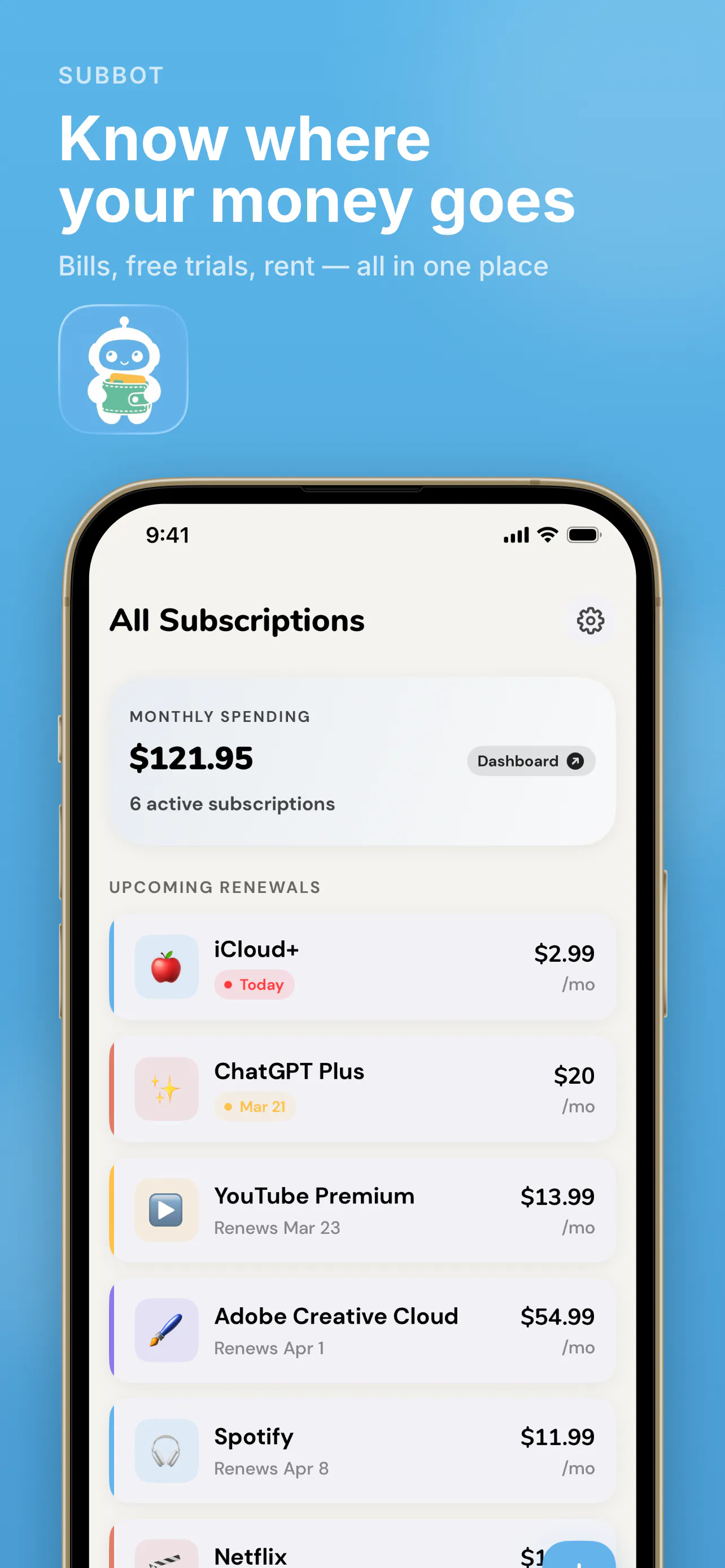 SubBot product banner