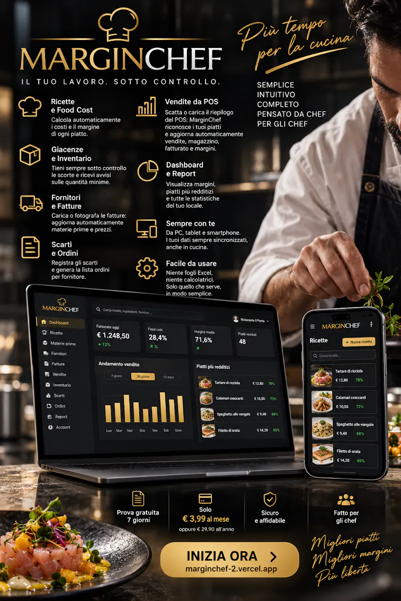 MARGINCHEF — I numeri della tua cucina screenshot 2