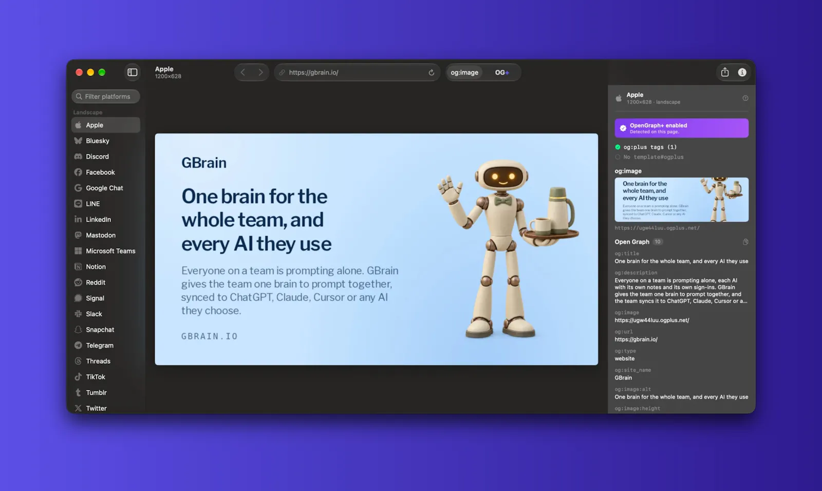OpenGraph+ for Mac screenshot 3