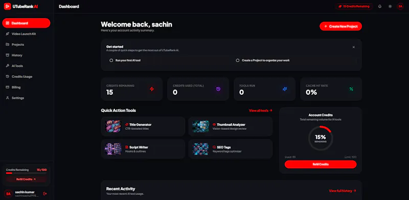 UTubeRank AI screenshot 2
