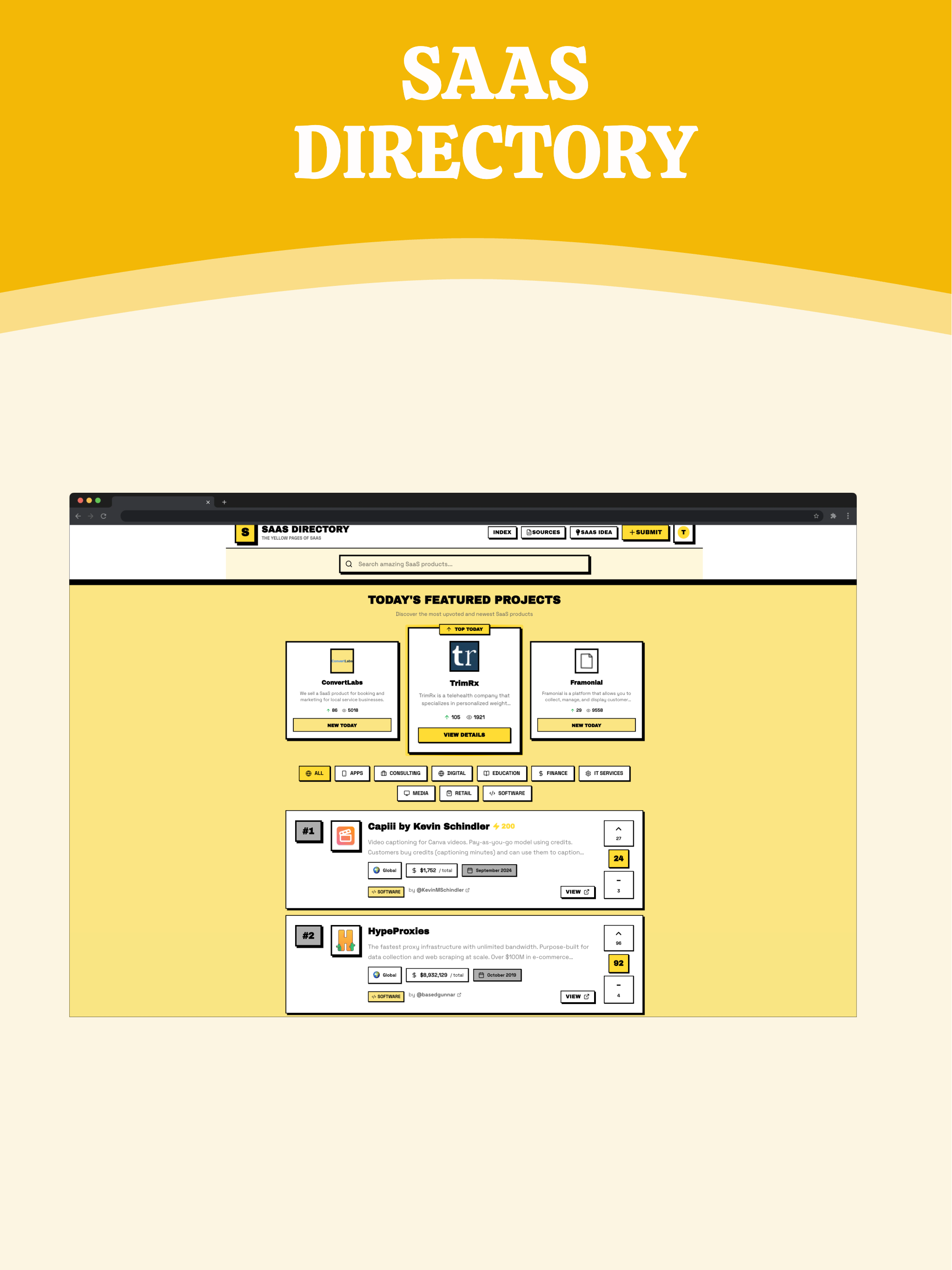 The Yellow Pages of SaaS gallery image