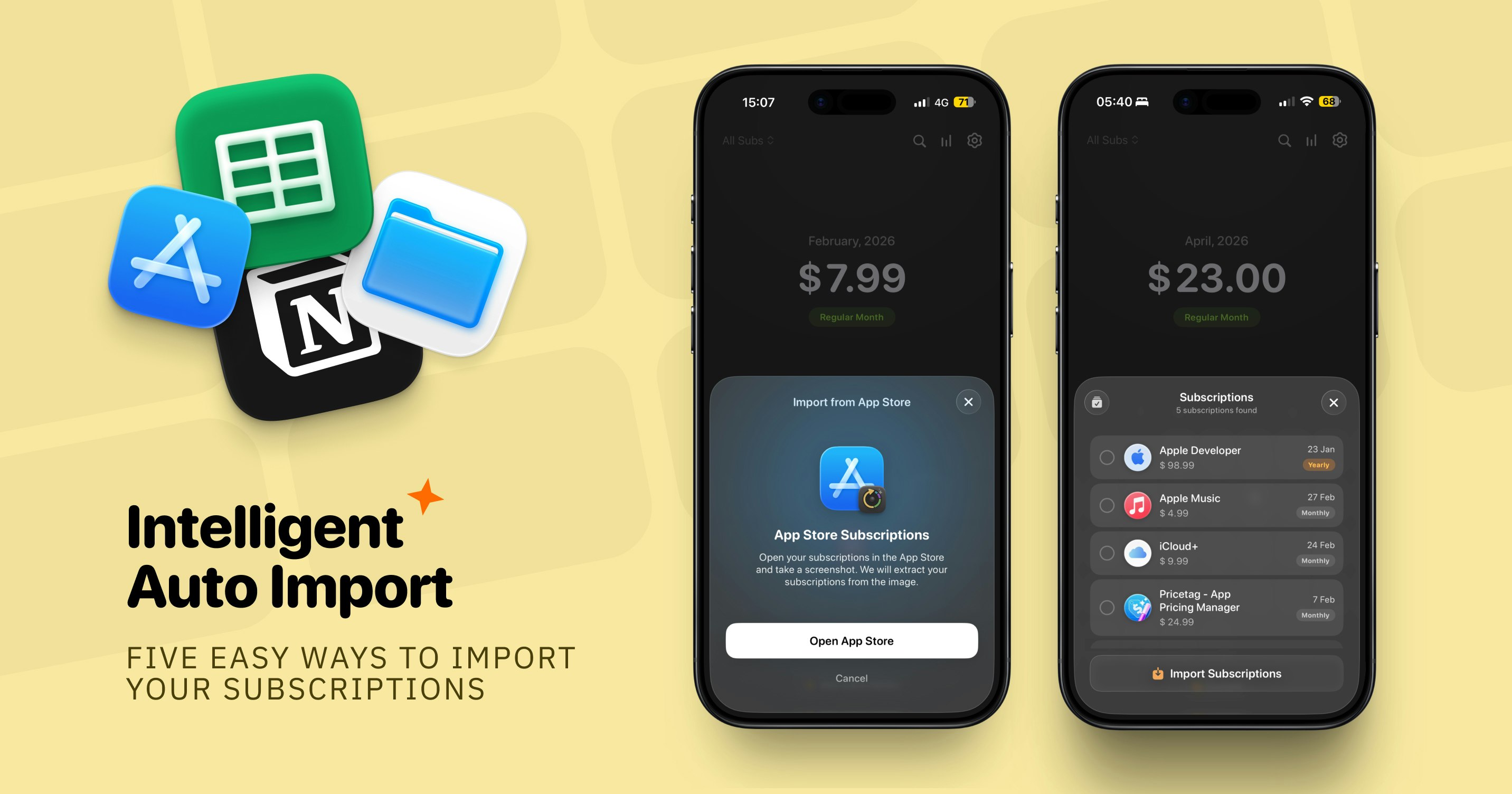 Subscription Day² for iOS - Screenshot 3 showing product features and functionality