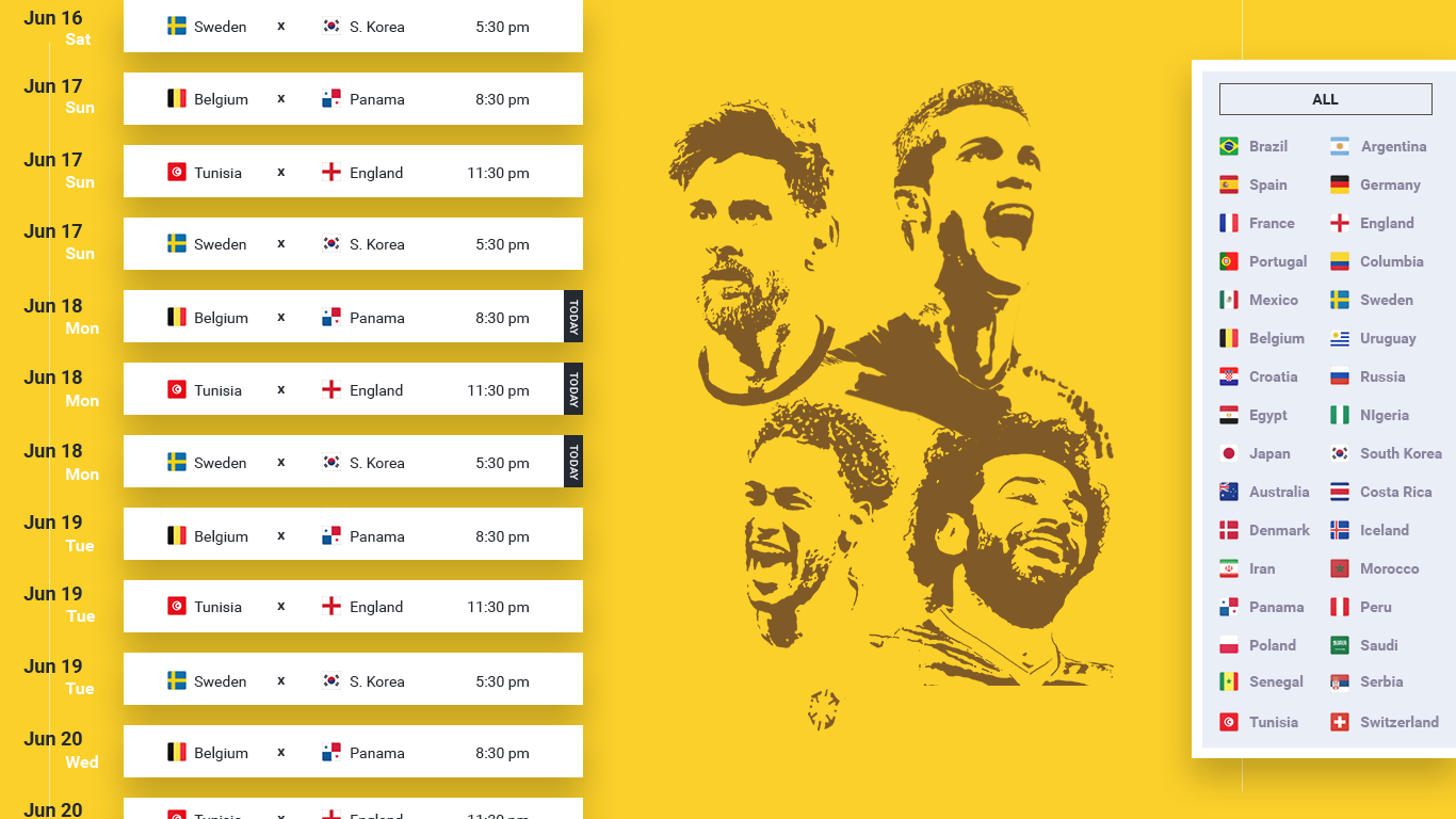 Fifa world cup schedule and scores gallery image