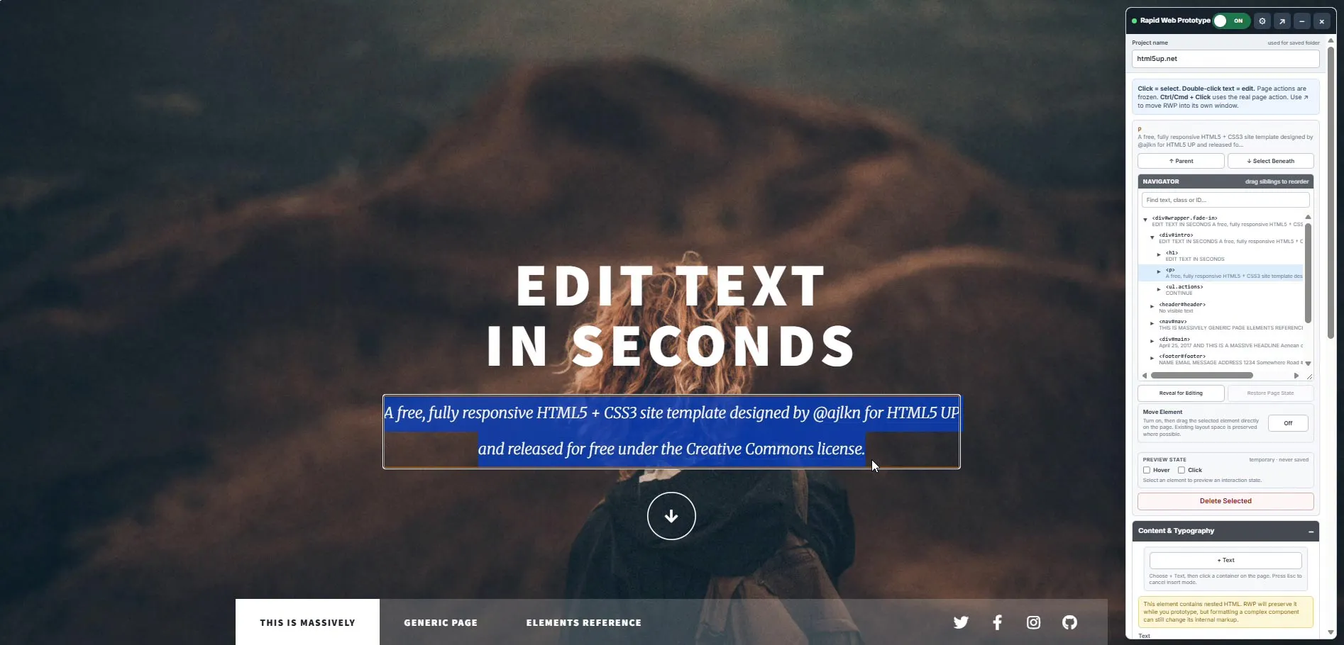 Rapid Web Prototyper gallery image
