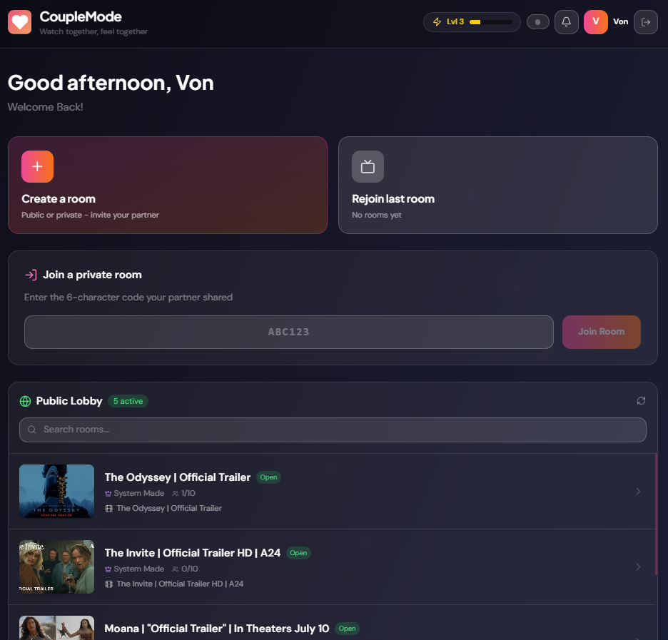 CoupleMode gallery image