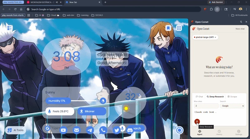Open Comet screenshot 3