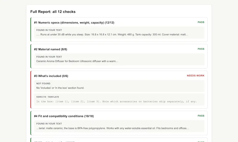Buying-Facts Grader screenshot 5