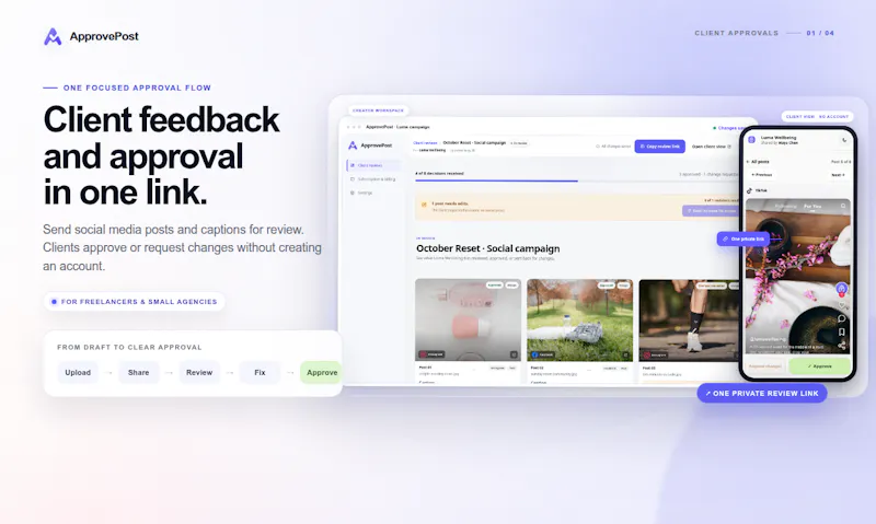 ApprovePost screenshot 1