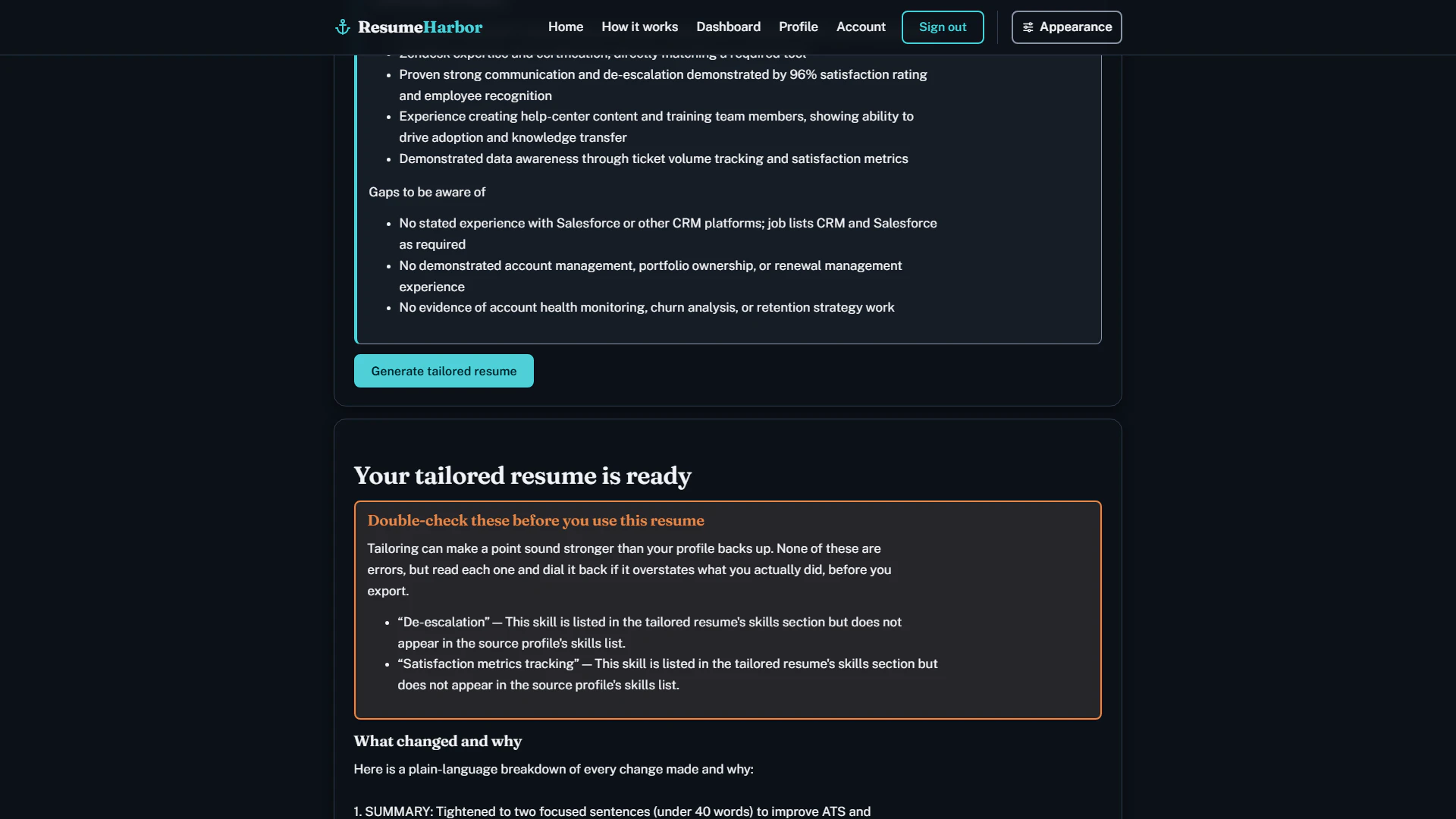 ResumeHarbor screenshot 1