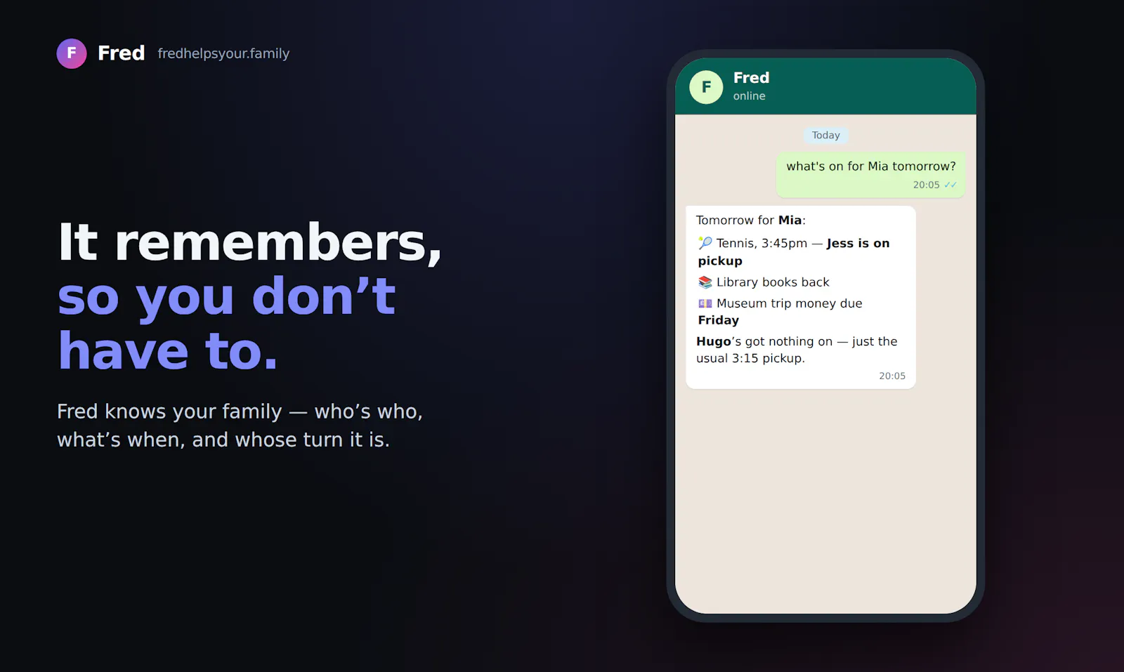 Fred helps your family screenshot 4