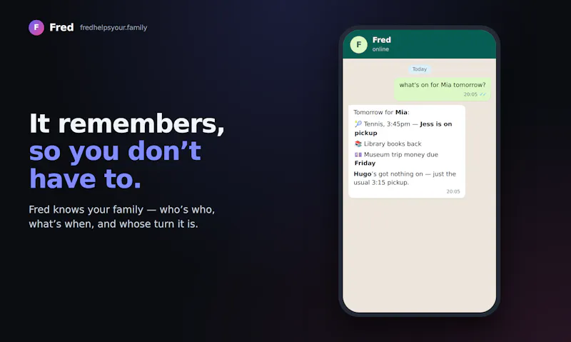 Fred helps your family screenshot 4