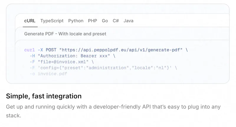 Peppolpdf screenshot 3