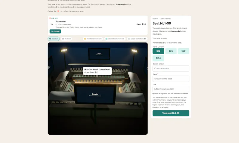OutbidStadium screenshot 2
