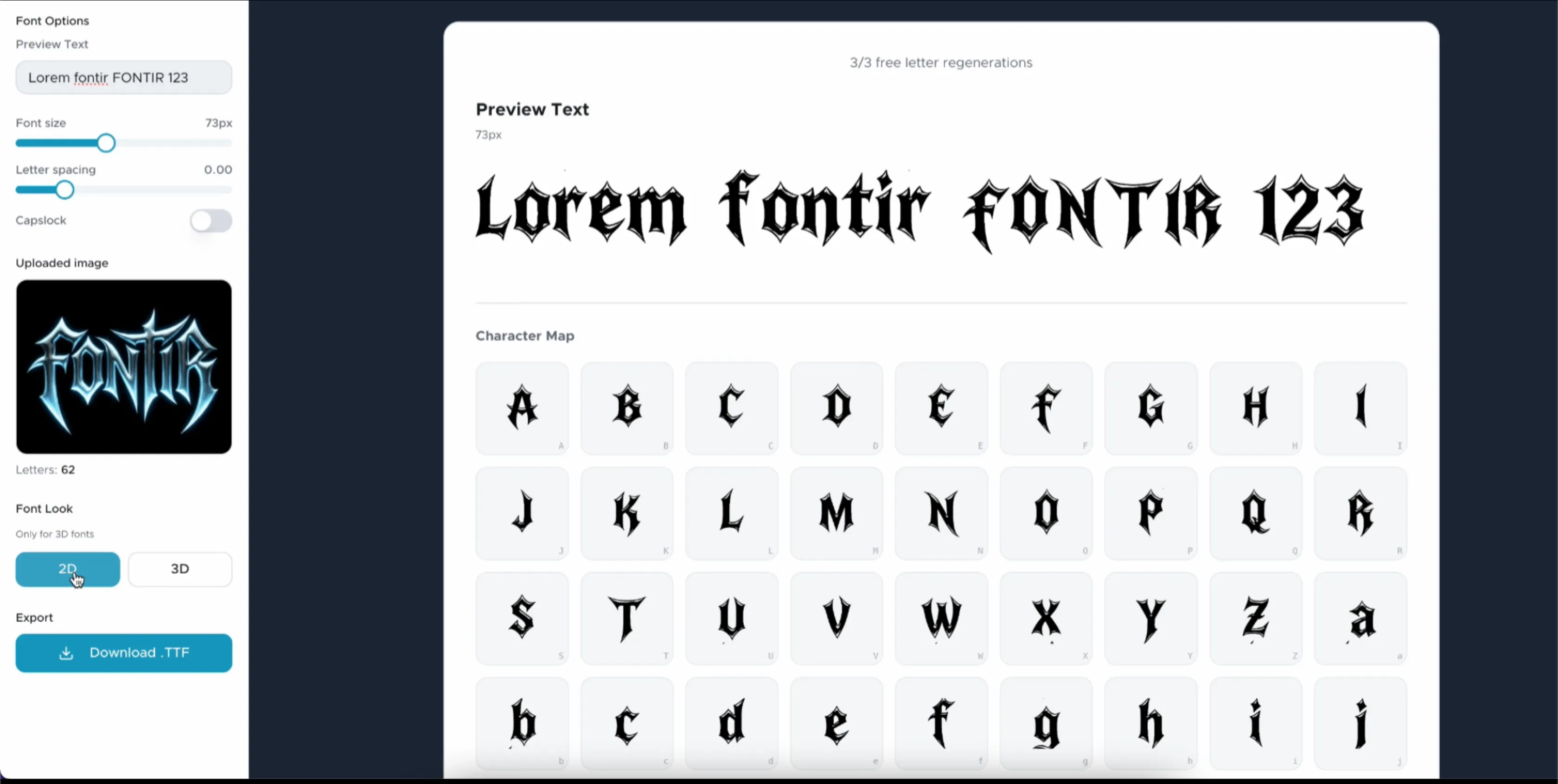Fontir gallery image