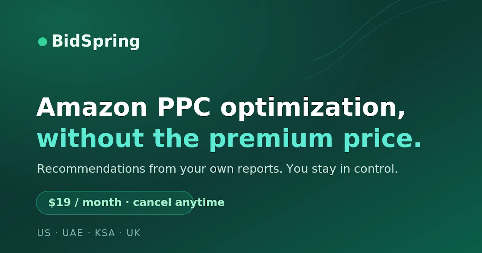 BidSpring - Amazon PPC Optimization screenshot 2