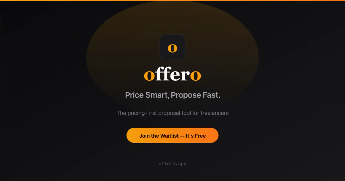 Offero 제품 배너