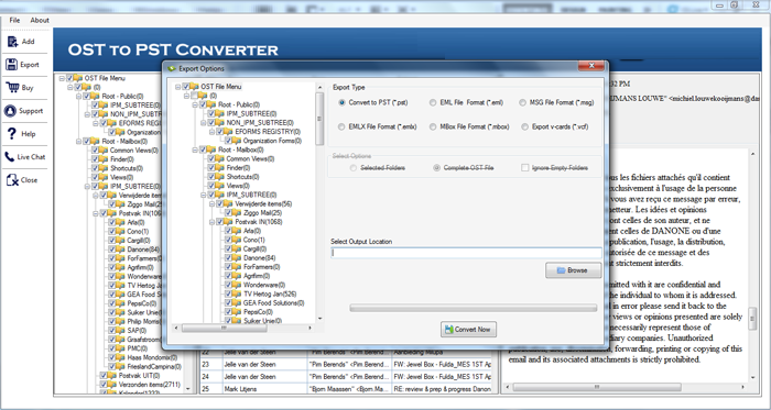 Sametools OST an PST Converter -Software - OST -to PST -Wandleranwendung konvertieren OST in PST Medien 3