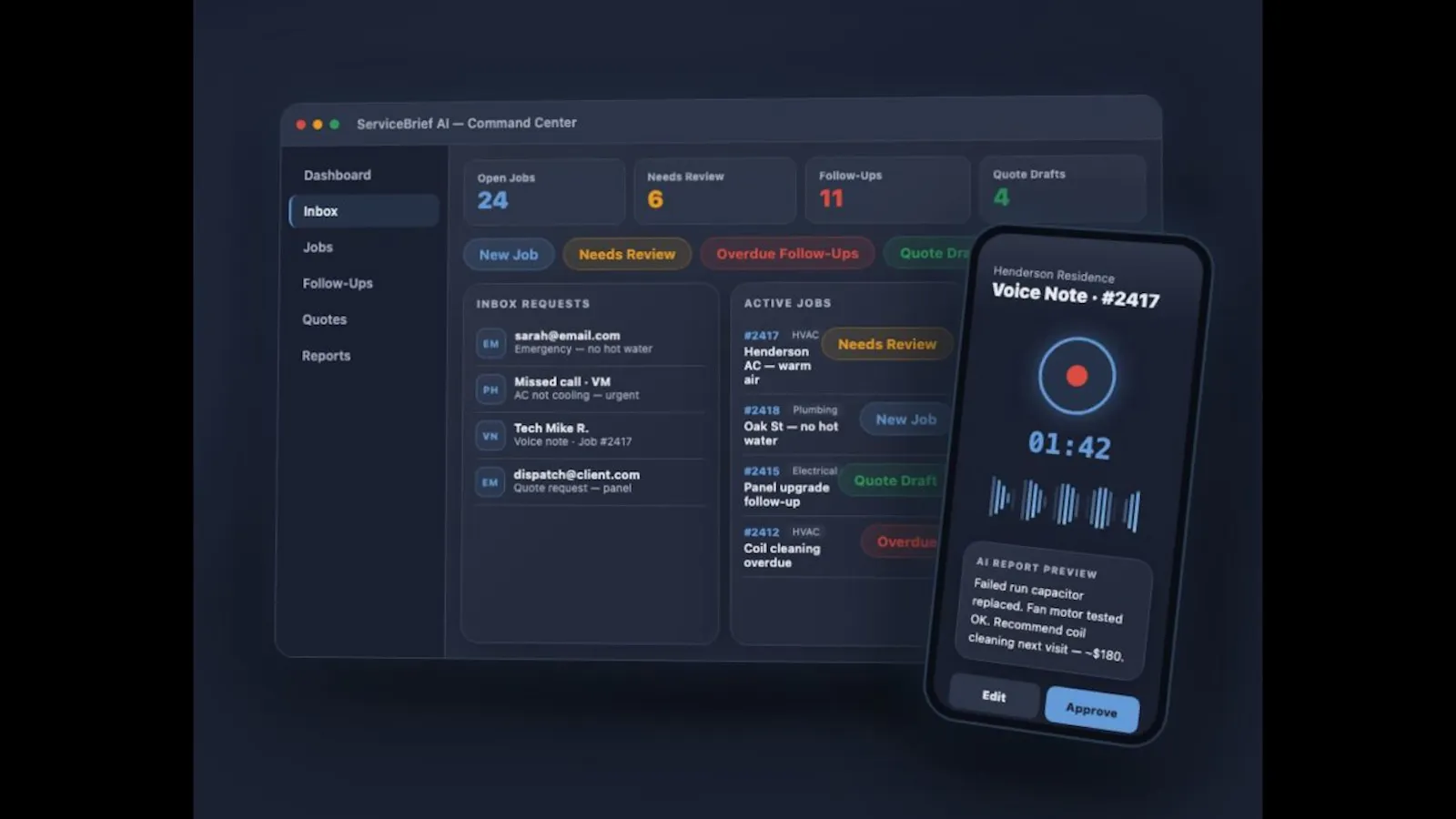 ServiceBrief AI screenshot 1 (video preview)