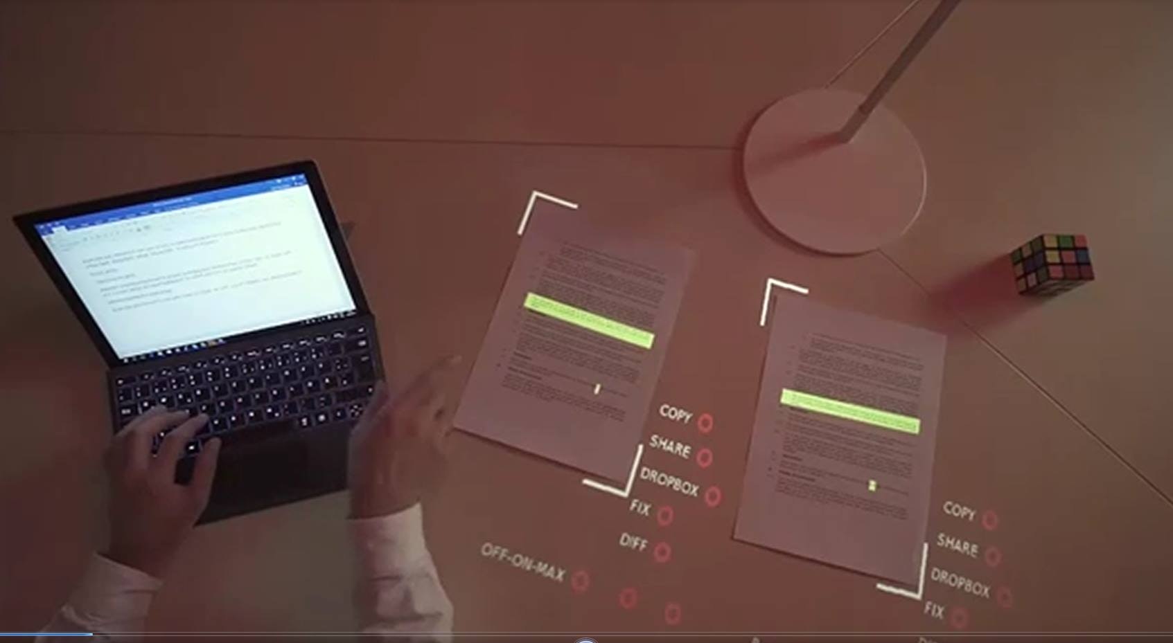 Lampix: Intelligent, interactive tabletop AR is here gallery image