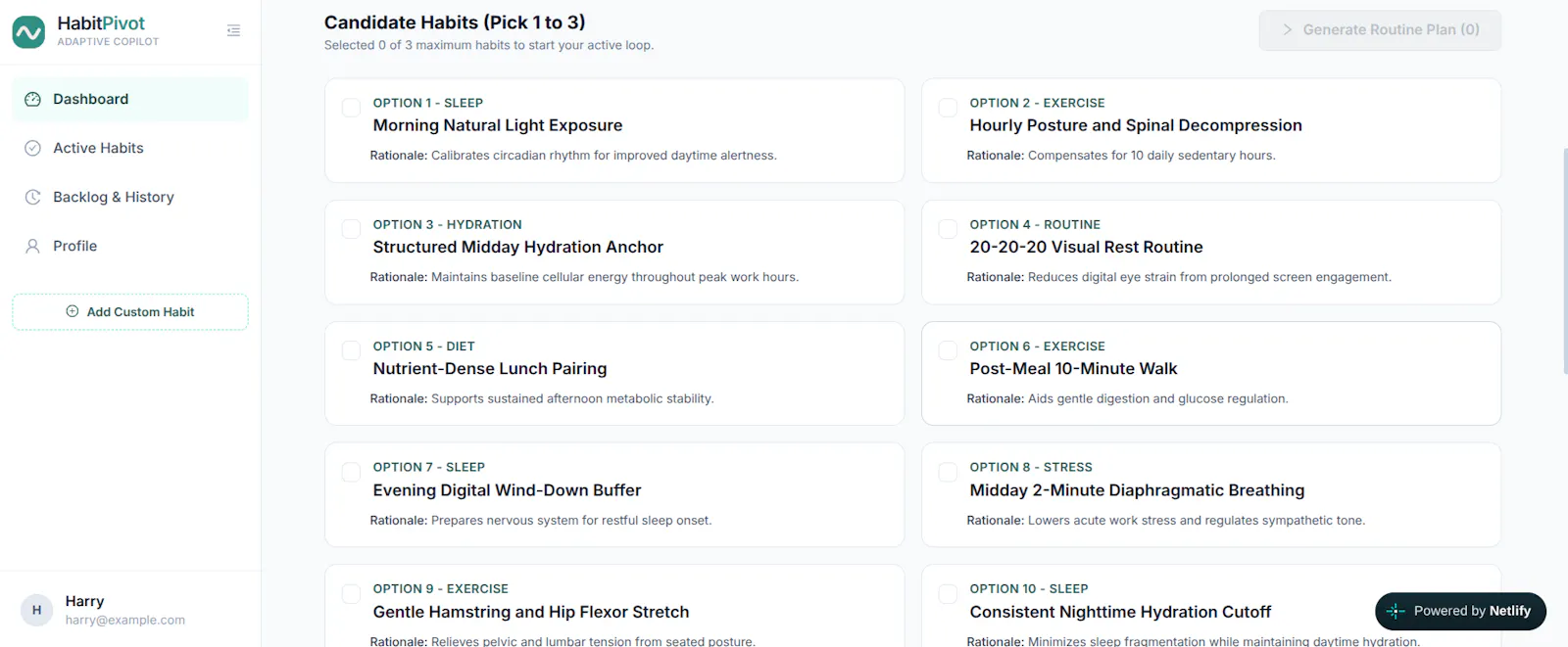 HabitPivot screenshot 3