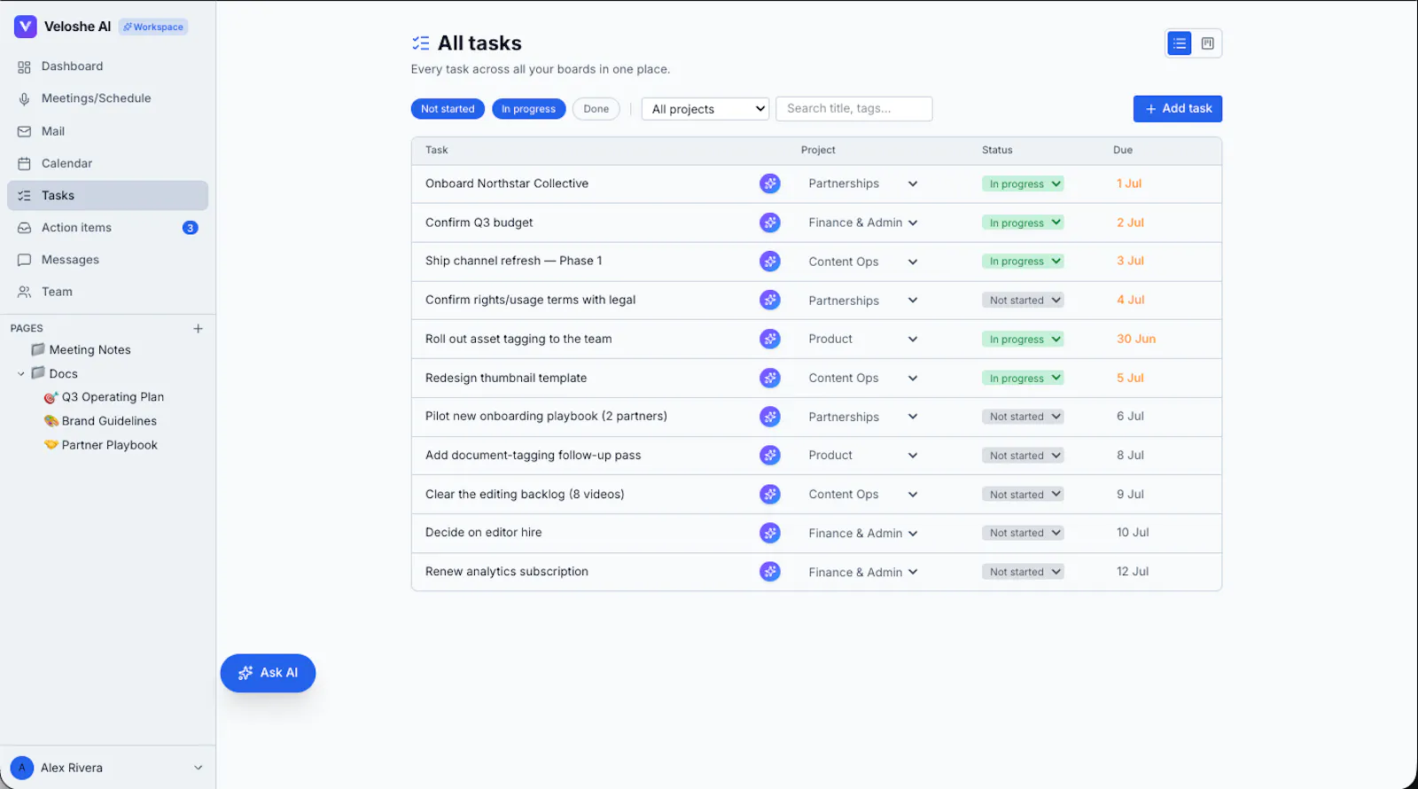 Veloshe AI Workspace screenshot 4