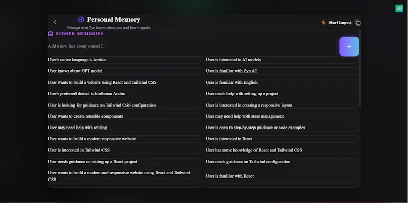 zyn AI screenshot 4