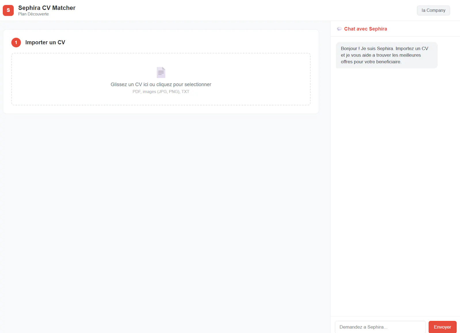 CV Matcher par IA Company  screenshot 1