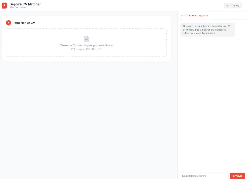 CV Matcher par IA Company  screenshot 1