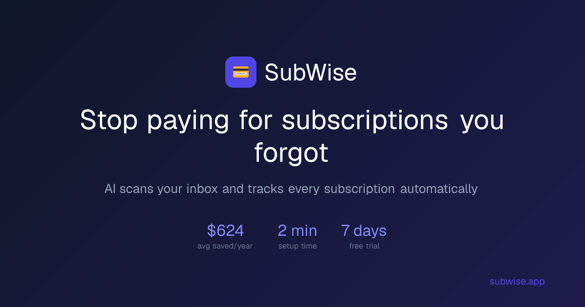 SubWise gallery image