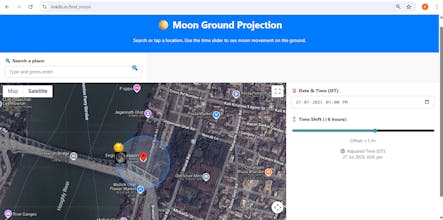 Sun and Moon projection on gmap gallery image