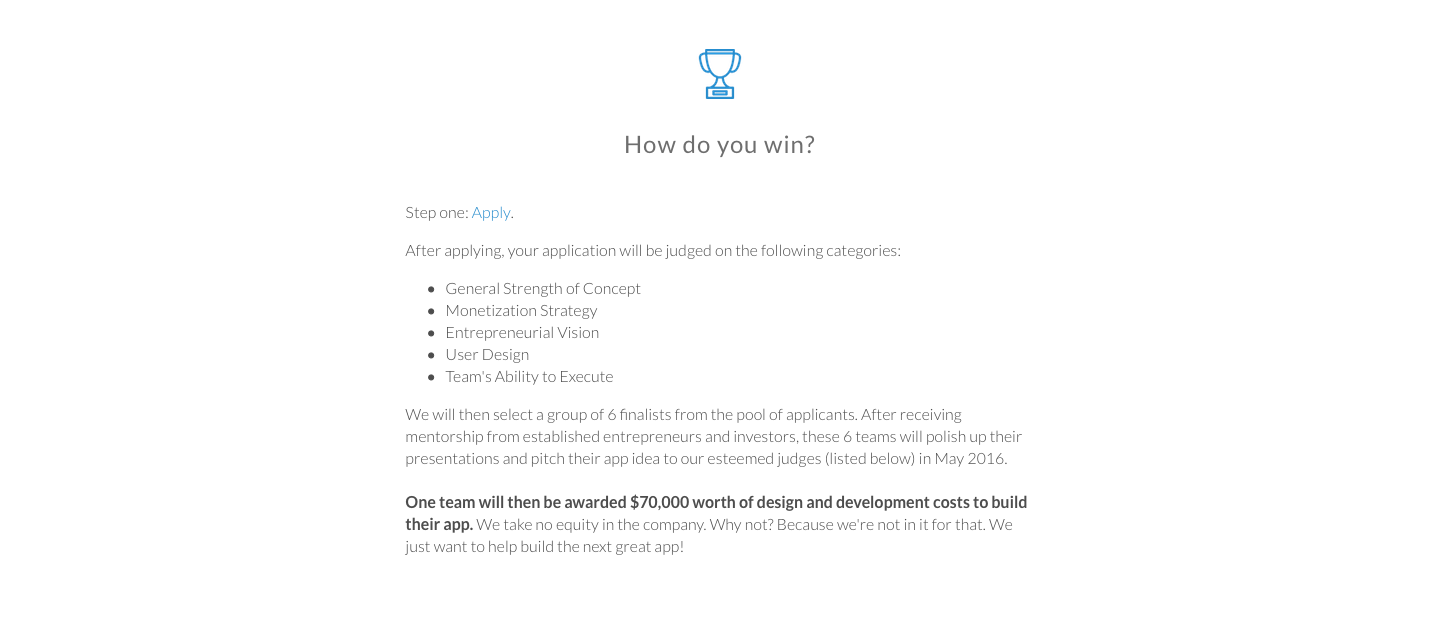 App Idea Awards gallery image