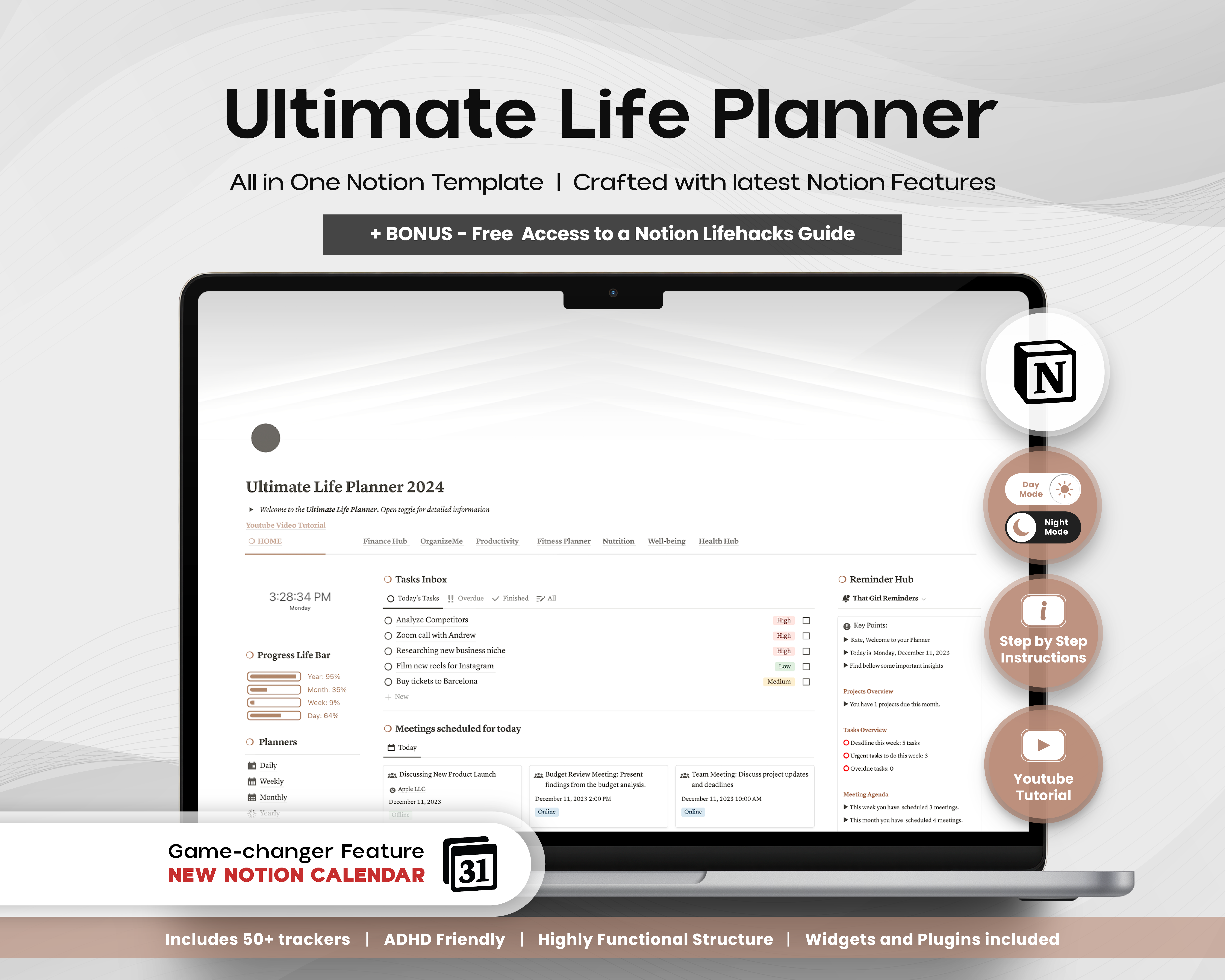 Ultimate Life Planner Notion -sjabloon